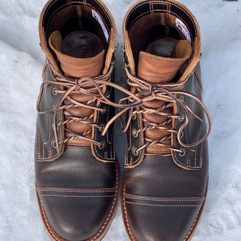 Truman Cap Toe Boot in Horween Java Waxed Flesh