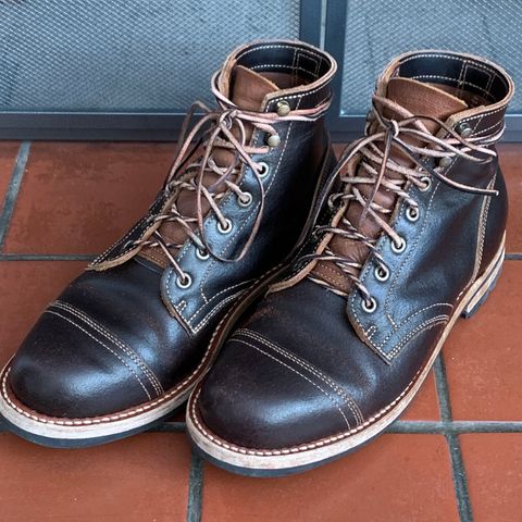 Truman Cap Toe Boot in Horween Java Waxed Flesh