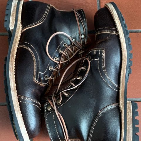 Truman Cap Toe Boot in Horween Java Waxed Flesh