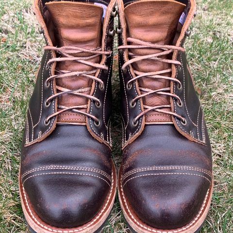 Truman Cap Toe Boot in Horween Java Waxed Flesh