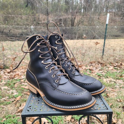 Nicks MTO in Horween Black Waxed Flesh