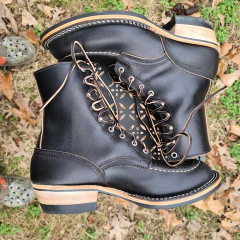 Nicks MTO in Horween Black Waxed Flesh