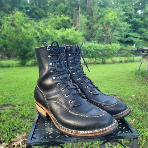 Nicks MTO in Horween Black Waxed Flesh