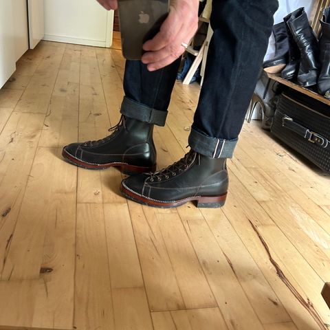 Jakkrabbits 7-Inch Monkey Boots in Horween Black Chromexcel