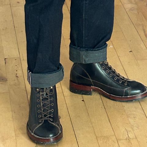 Jakkrabbits 7-Inch Monkey Boots in Horween Black Chromexcel