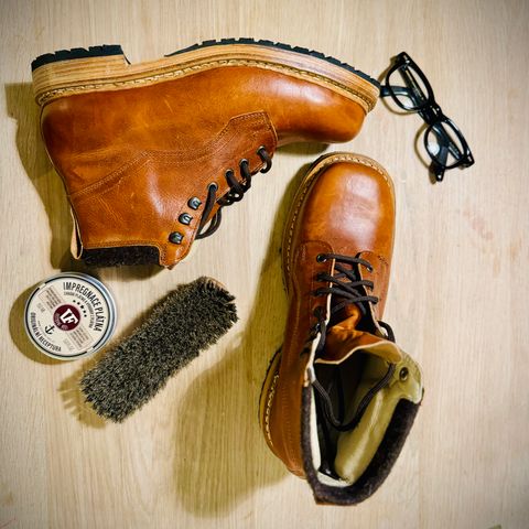 Dundas Footwear Gunnerside in Badalassi Carlo Waxy Tan Cognac