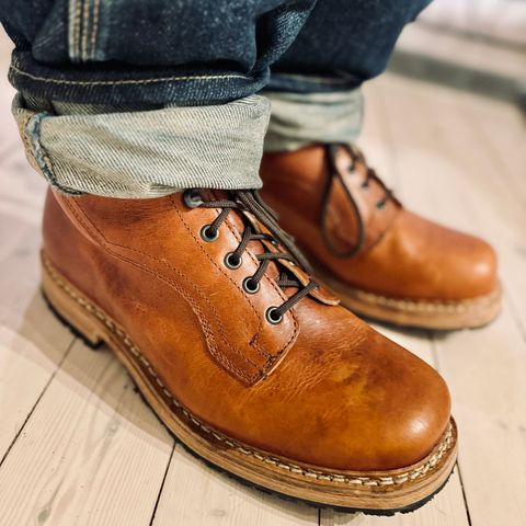 Dundas Footwear Gunnerside in Badalassi Carlo Waxy Tan Cognac