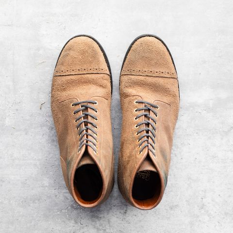 Grant Stone Garrison Boot in Reverse Black Chromexcel