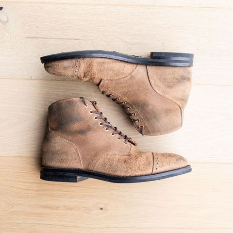 Grant Stone Garrison Boot in Reverse Black Chromexcel