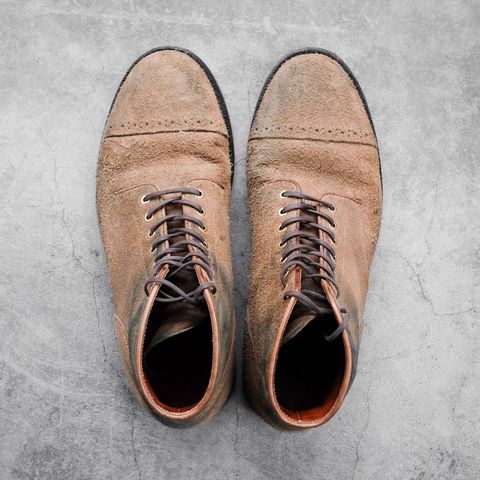 Grant Stone Garrison Boot in Reverse Black Chromexcel