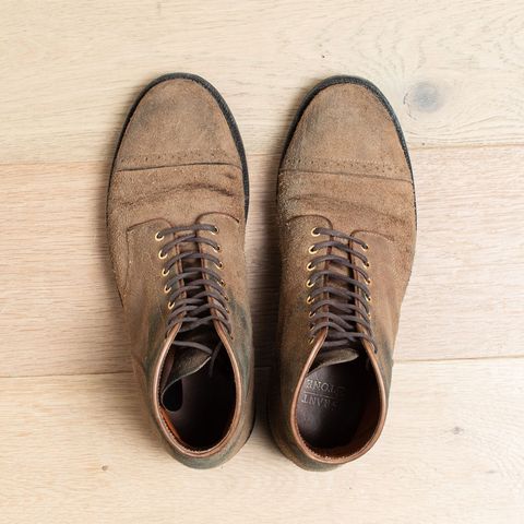 Grant Stone Garrison Boot in Reverse Black Chromexcel