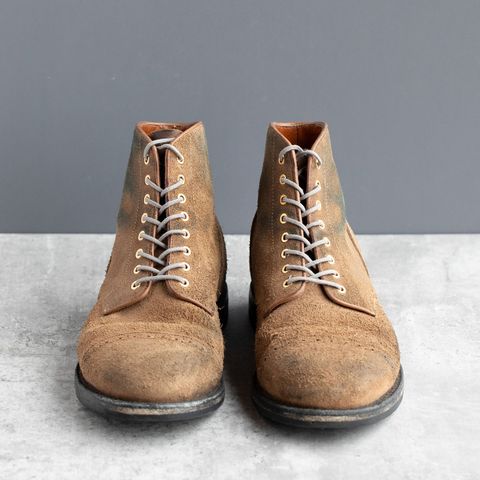 Grant Stone Garrison Boot in Reverse Black Chromexcel