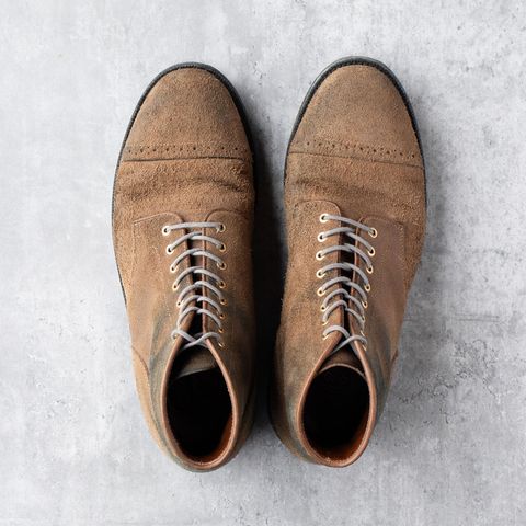 Grant Stone Garrison Boot in Reverse Black Chromexcel