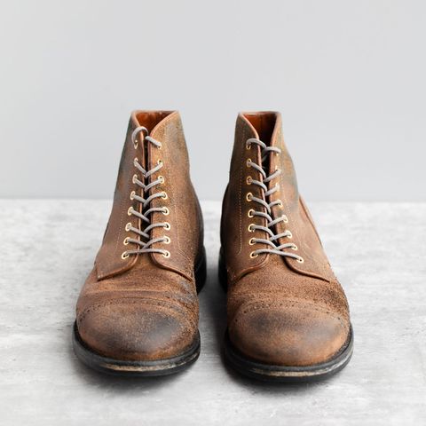 Grant Stone Garrison Boot in Reverse Black Chromexcel