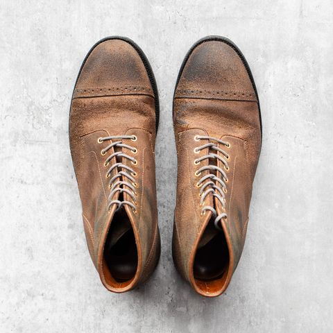 Grant Stone Garrison Boot in Reverse Black Chromexcel