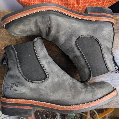Dayton Boots Wholecut Chelsea in Charcoal Nubuck