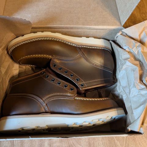 Nicks Aldert Strider Moc Toe in Nicks / Horween Shackleton Cognac