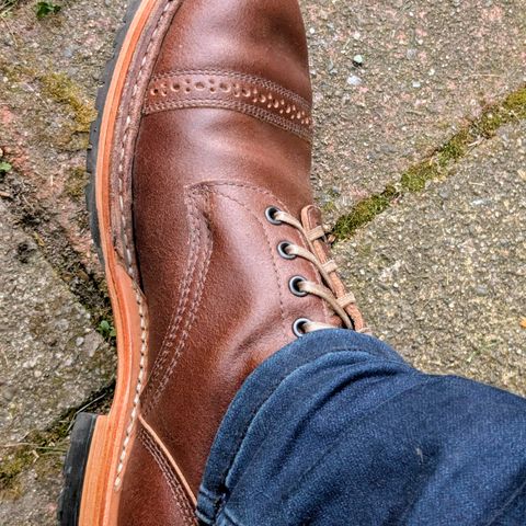 White's MP-Sherman Toe Cap in Horween Natural Waxed Flesh