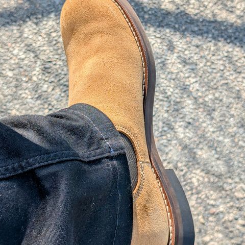 Rolling Dub Trio Stan in Horween Natural Chromexcel Roughout