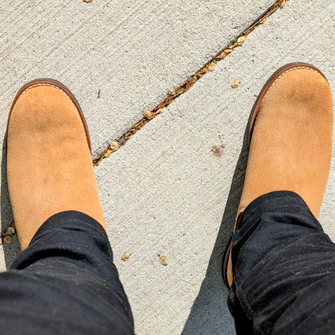 Rolling Dub Trio Stan in Horween Natural Chromexcel Roughout
