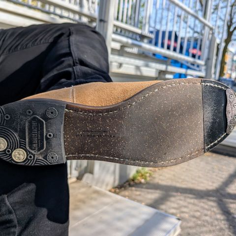 Rolling Dub Trio Stan in Horween Natural Chromexcel Roughout