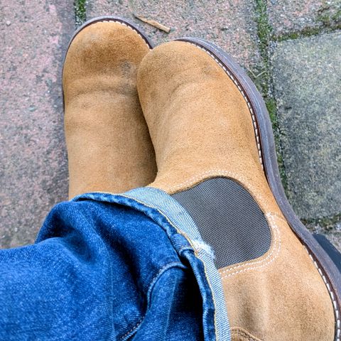 Rolling Dub Trio Stan in Horween Natural Chromexcel Roughout