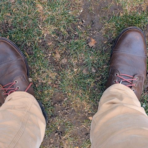 Viberg Service Boot PCT in Viberg / Maryam Marrone Washed Horsehide
