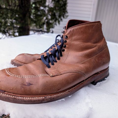 View photo of Alden Indy Boot in Horween Natural Chromexcel