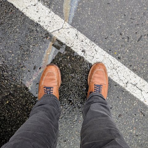 View photo of Alden Indy Boot in Horween Natural Chromexcel