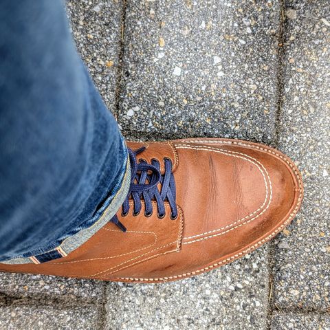 View photo of Alden Indy Boot in Horween Natural Chromexcel