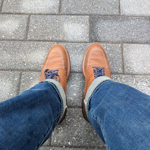 View photo of Alden Indy Boot in Horween Natural Chromexcel