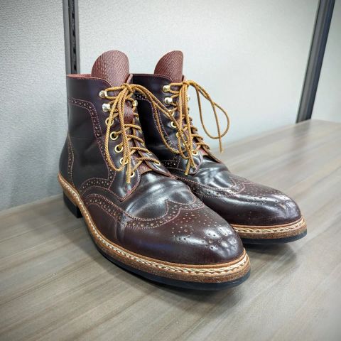 Junkard Valor in Horween Color 8 Shell Cordovan