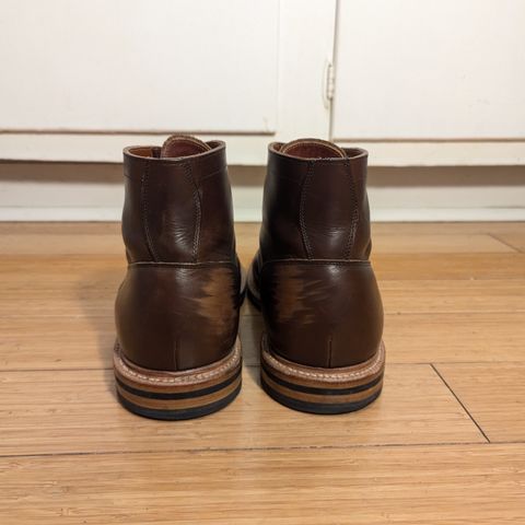 View photo of Grant Stone Diesel Boot in Horween Crimson Chromexcel