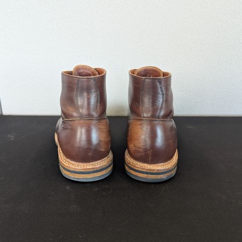 View photo of Grant Stone Diesel Boot in Horween Crimson Chromexcel