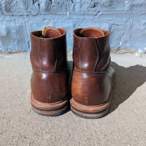View photo of Grant Stone Diesel Boot in Horween Crimson Chromexcel