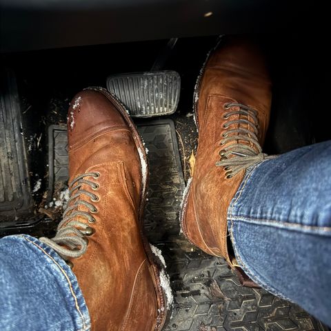 Meermin Jumper Boot in Tobacco Waxy Shell Cordovan