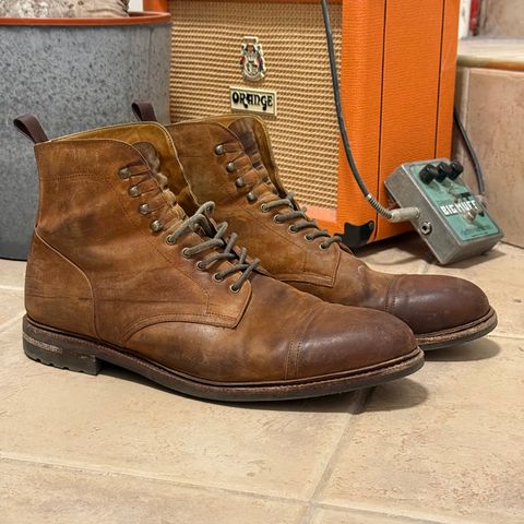 Meermin Jumper Boot in Tobacco Waxy Shell Cordovan