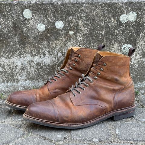 Meermin Jumper Boot in Tobacco Waxy Shell Cordovan