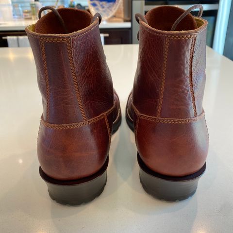 Caswell 1912 Russet Marching Shoe Reproduction in Gallun Red Waxy Bridger Elk