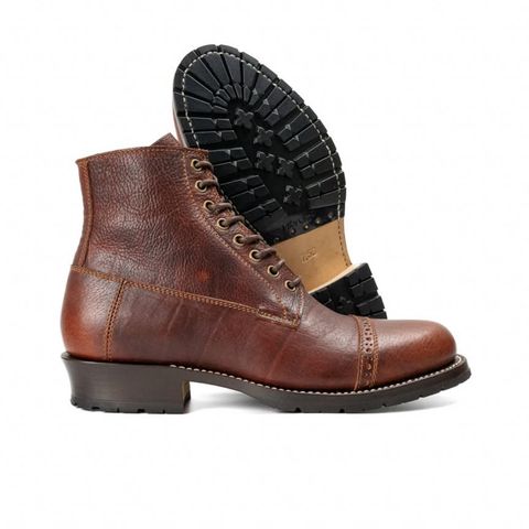 Caswell 1912 Russet Marching Shoe Reproduction in Gallun Red Waxy Bridger Elk