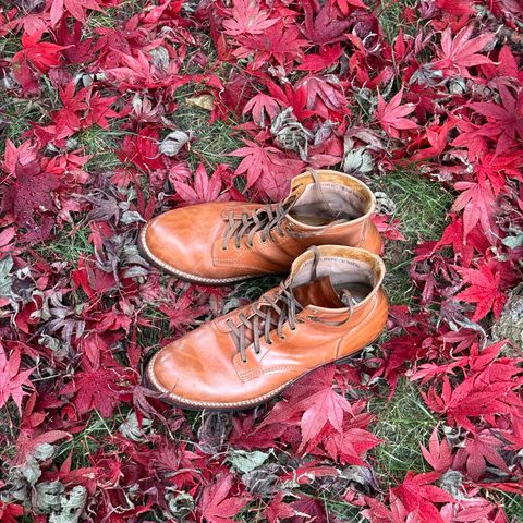 Oldspeed Service Boot 6” in Horween Russet Horsehide Strips