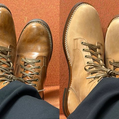 Oldspeed Service Boot 6” in Horween Russet Horsehide Strips