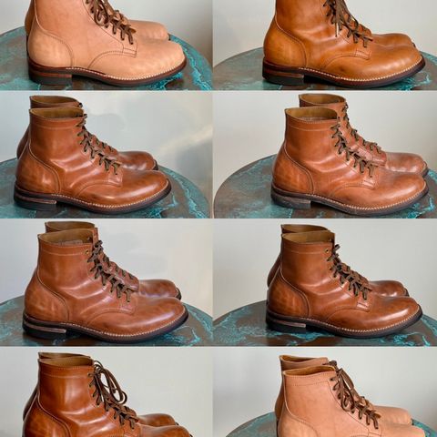 Oldspeed Service Boot 6” in Horween Russet Horsehide Strips