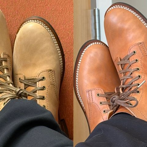 Oldspeed Service Boot 6” in Horween Russet Horsehide Strips