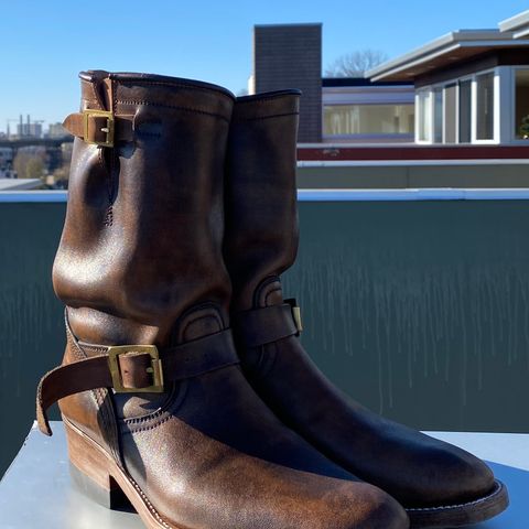 View photo of Unsung U 22-2 Engineer Boot in Horween Chelsea Horsefront