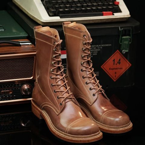 Caswell x Fortis Munson Last Collaboration in Horween Natural Shell Cordovan