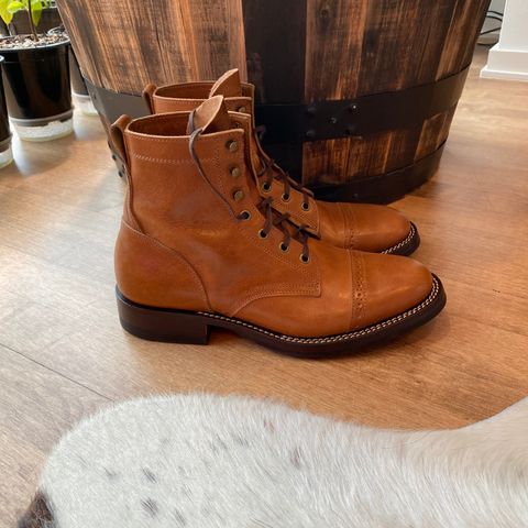 View photo of Caswell Boot Company Garrett in Gallun Big Sky Natural Calf