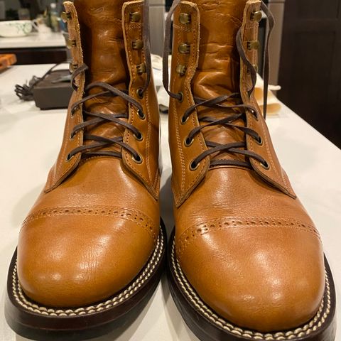 View photo of Caswell Boot Company Garrett in Gallun Big Sky Natural Calf