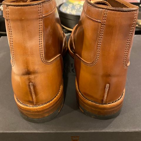 View photo of Allen Edmonds Park Avenue Dress Boot in Horween Natural Shell Cordovan