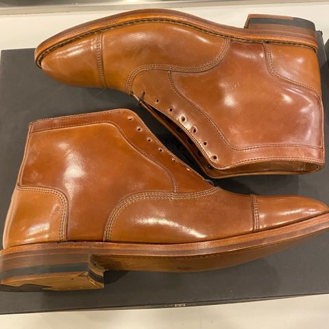 View photo of Allen Edmonds Park Avenue Dress Boot in Horween Natural Shell Cordovan